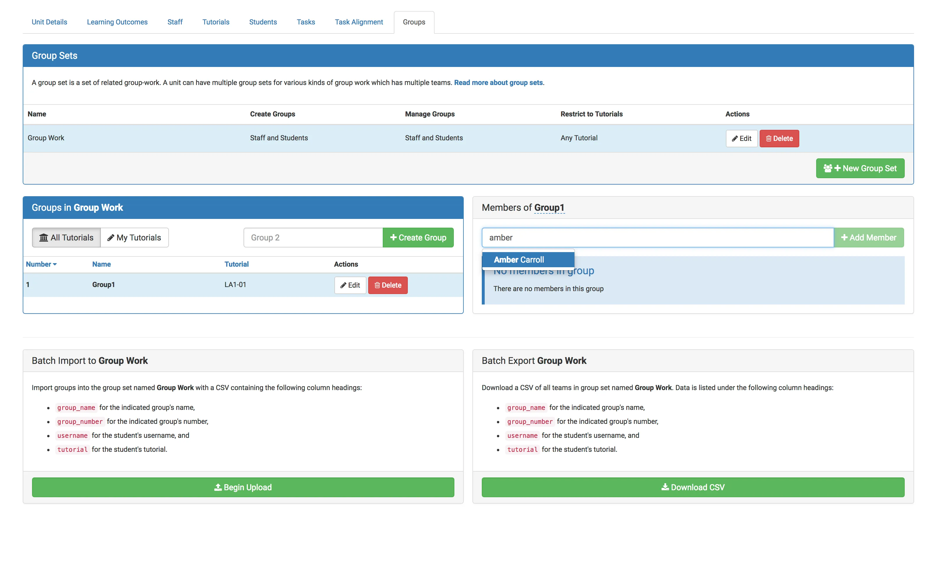 Adding Students to Group