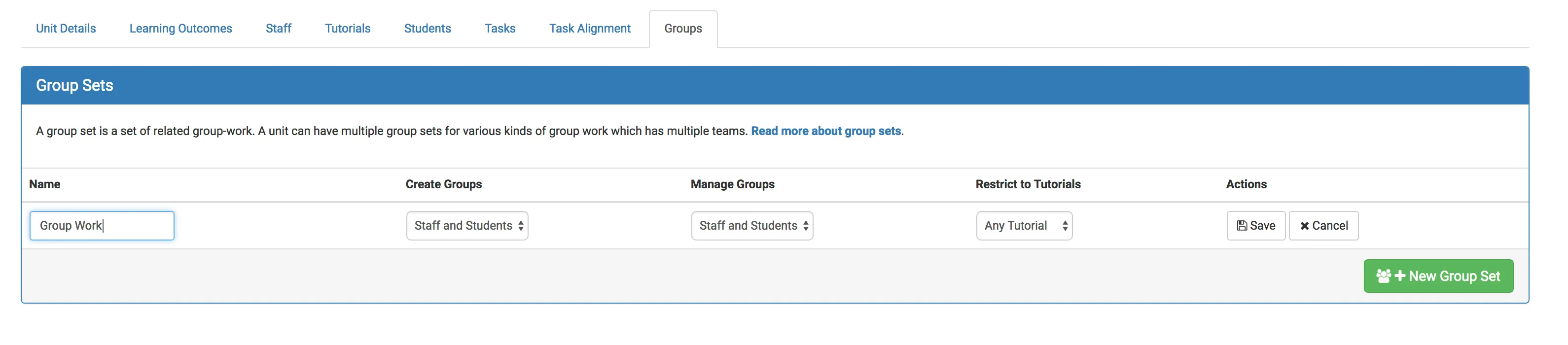 Manage Groups